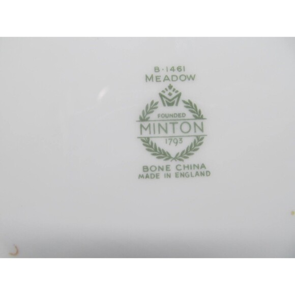 Minton Meadow Scalloped Set Of 2  Floral 7 1/2" Salad Plates VGC     1962-1970 - Picture 3 of 10